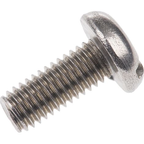 Vis à métaux RS PRO M5 à tête Cylindrique fendue en Acier Inoxydable, 12mm ( Prix pour Sachet de 100 )