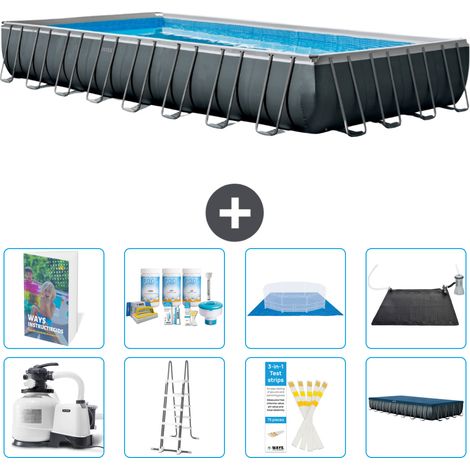 Intex Piscina Ultra XTR Rettangolare - 975x488x132 cm - 9-pezzi S632 (1/4)