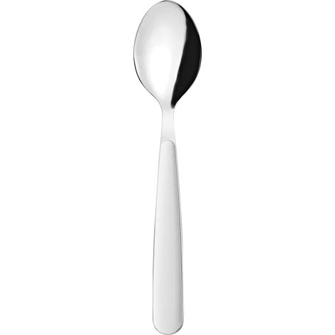 Cucchiaio da tavola in acciaio inox bianco