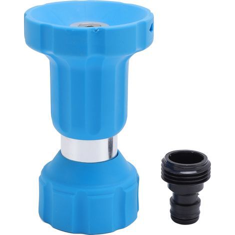 Stainless steel garden hose nozzle, heavy-duty fireman-style sprayer for plants, car watering, and pet washing (1/5)