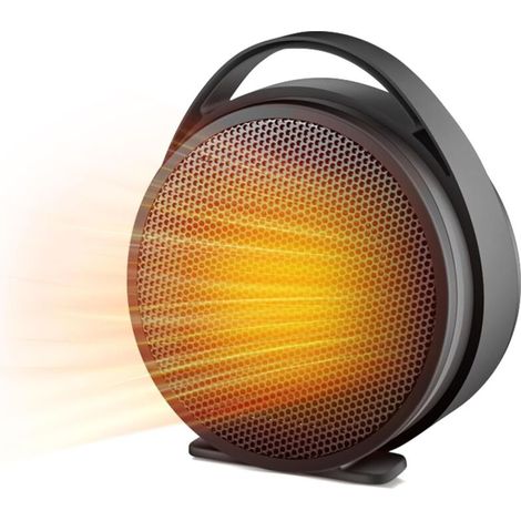 1000-W-Heizlüfter mit Thermostat, PTC-Keramik-Heizelement, Überhitzungs- und Kippschutz, Heizlüfter für das Homeoffice (1/4)
