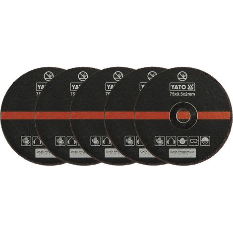 YATO YT-COUPE-0994 DE MÉTAL ENSEMBLE DES DISQUES DE PONÇAGE 75 MM YT-0994