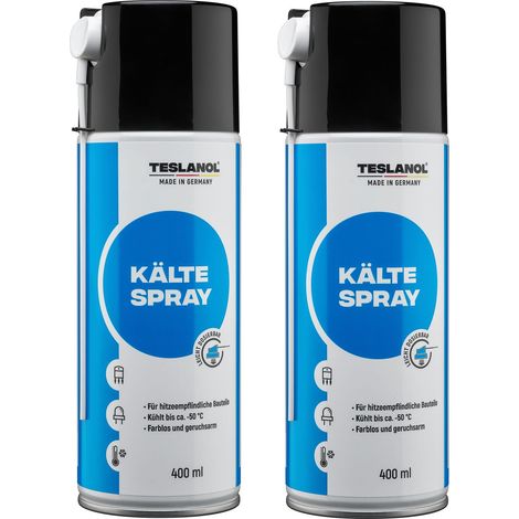 TESLANOL 26034 Spray réfrigérant T71, 400 ml, 2 pièces