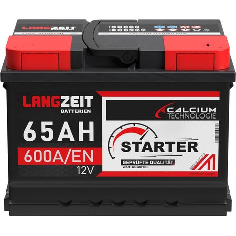 Langzeit Starter Autobatterie 65Ah 12V