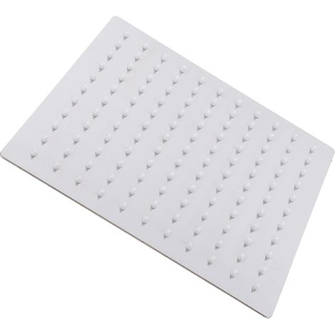 Pommeau de douche effet pluie en acier inoxydable à haut débit et pression élevée, style carré, pour salle de bain, avec couverture intégrale du corps (1/5)