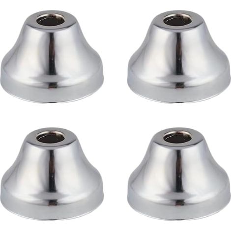 Set mit 4 Edelstahl-Flanschabdeckungen, 15 mm hornförmig, für Duscharm, Schlauch und Armaturendekoration (1/5)