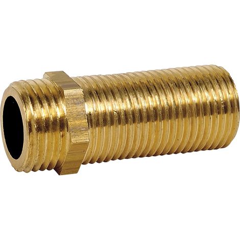 Thermador – Rallonge laiton filetée Mâle Mâle 1" (26/34) – Longueur 40 mm – Résistante à la corrosion – Amortisseur de vibrations pour systèmes de chauffage