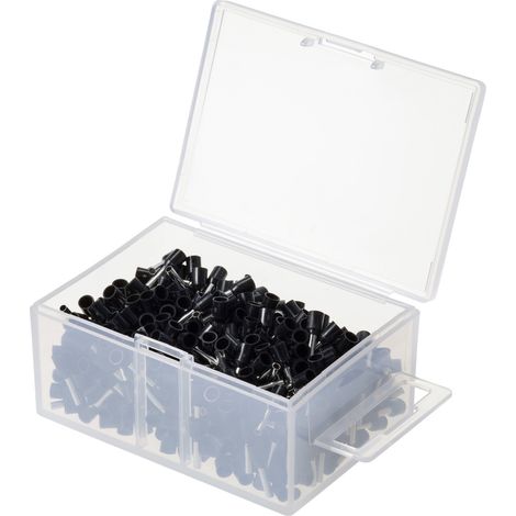 TRU COMPONENTS TC-11599336 Aderendhülsen-Sortiment 1.5 mm²  Schwarz 500 St.