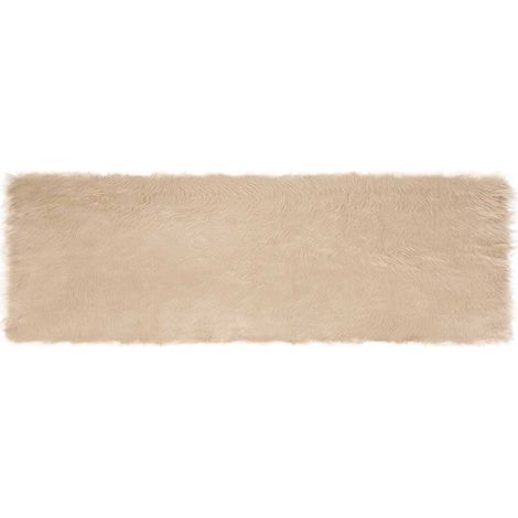 Maison Exclusive - Alfombra de de oveja sintética TAFALLA Beige 8