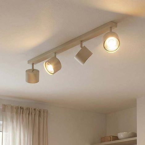 [GEBRAUCHT] B-Ware Chloe Deckenspot Deckenleuchte Spot L90cm creme vierflammig verstellbar (1/2)