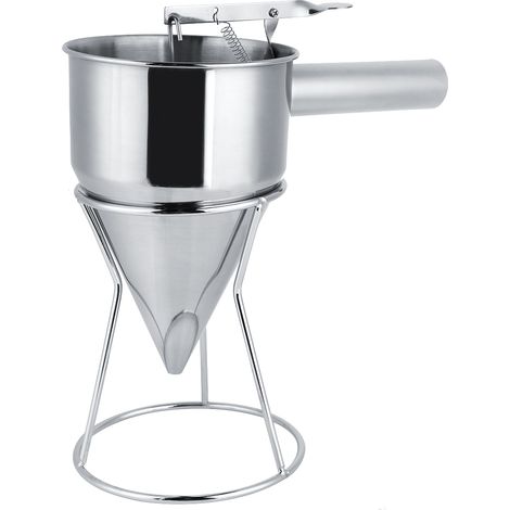 Stainless Steel Funnel Kitchen Cooking Octopus Ball Maiking Funnel with Bracket (1/5)