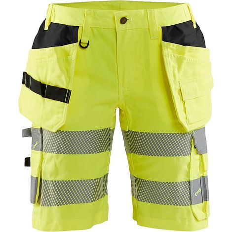 Short de travail haute visibilité stretch femme 7186 - Jaune fluo L - FR(44) - SE(C42) - Standards