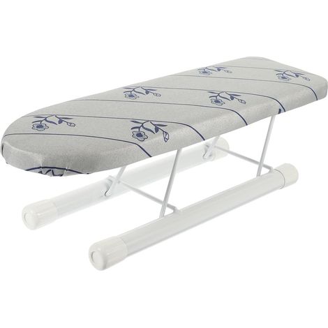 Planche à Repasser Pliable et Housse en Tissu Argenté pour Chemises et Vêtements Mini Design Compact Support Stable pour Usage Domestique (1/5)