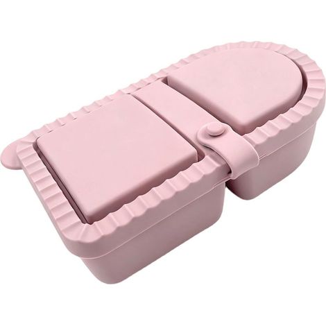 Boîte à lunch pratique en silicone compatible micro-ondes, idéale (1/5)