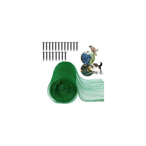 Vogelschutznetz, grünes Gartennetz 4x12m, Schutznetz für Pflanzen, schützt Pflanzen, Obst, Blumen und Gemüse - Crezuo (1/5)