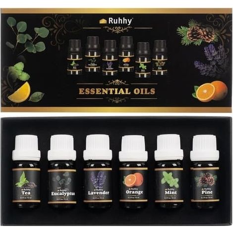 Lot de 6 - Huile parfumée / Huile essentielle - Huile parfumée pour lampes à arômes (1/5)