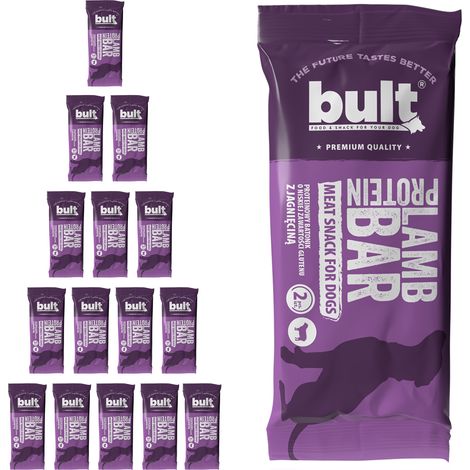 BULT BAR Hundeleckerli, Proteinriegel, Lamm, 15 x 75 g (1/3)
