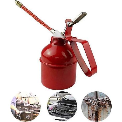 Pompe manuelle pour bidon d'huile, outil flexible, bec verseur de 300 ml ou 500 ml, tuyau de lubrification (1/5)