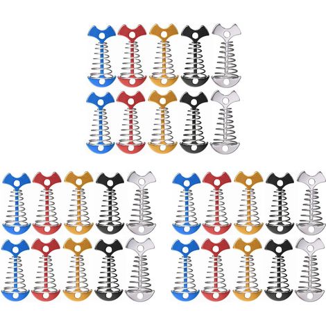 30 Pièces Plancher de Planche Réglable Ressort Ancre en Arête de Poisson Chevilles de Boucle Auvent Extérieur Pont Clous Fixes Crochets de de Camping (1/5)