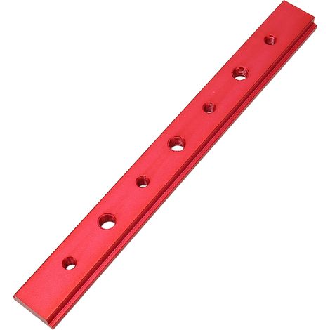 200-mm-T-Nut, Gehrungslehre aus Aluminiumlegierung mit T-Schraube, Holzbearbeitungszubehör, rot (1/5)