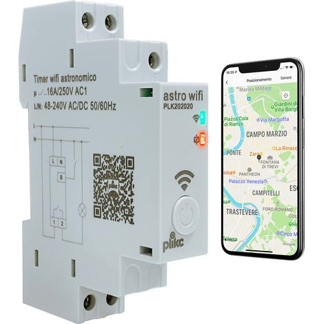 Interrupteur horaire astronomique - Quotidien/hebdomadaire - Multifonction WiFi 48-230Vac - Astro WiFi (1/4)
