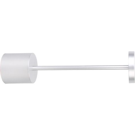 Lampe de chevet LED en forme de I, 3 couleurs, gradation sans paliers, protection oculaire, barre lumineuse pour bureau, ambiance, argent (1/5)