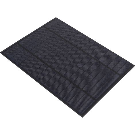 Panneau solaire 5W 18V, chargeur de batterie portable d'extérieur à haut rendement avec sortie CC pour lampes et ventilateurs électriques (1/5)
