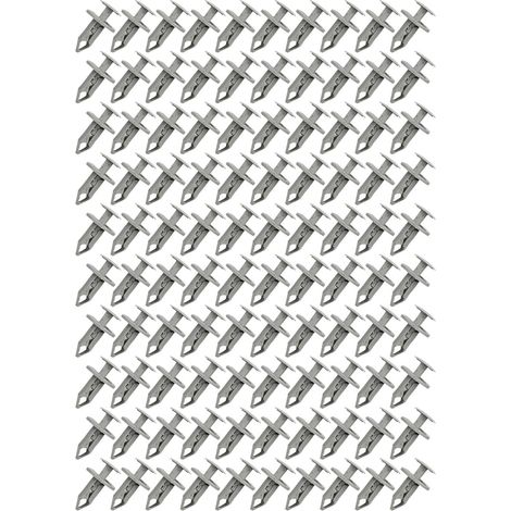 Clips de panneau porte en plastique gris compatibles avec les (1/4)