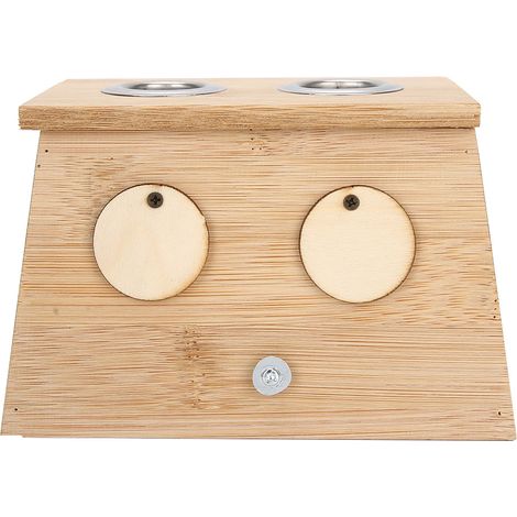 Lot de 2 boîtes en bambou pour moxibustion douce, support brûleur à bâton de moxa, étui thérapeutique (2 trous) (1/5)