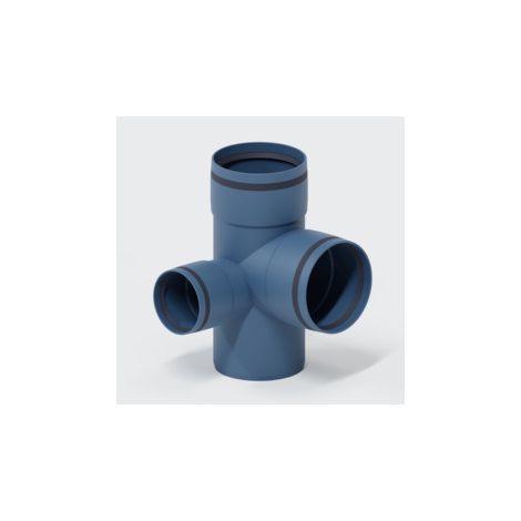 PoloPlast POLO KAL XS Doppelabzweig DN 110/75/110, 87,5 Grad, Eck (1/5)