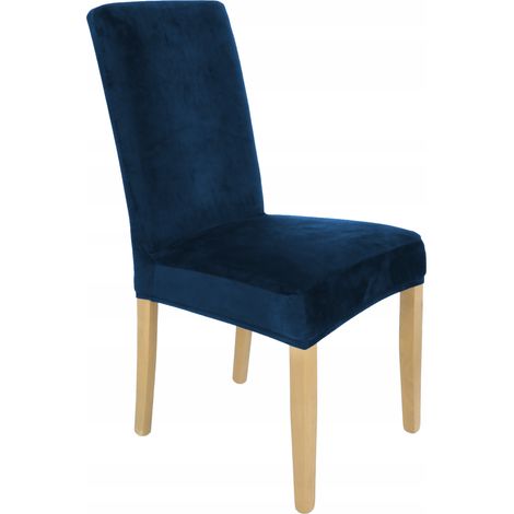 FODERA PER SEDIA IN VELLUTO ELASTICO BLU NAVY [21WH]