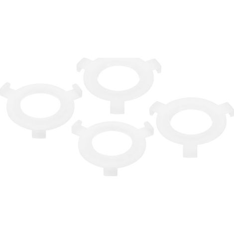 Set mit 4 Adapterringen für E27- auf E14-Lampenschirme, weiße Glühbirnenkonverter zur Lampenschirmbefestigung, 56,1 mm, 6,025 mm, 29 mm (1/4)