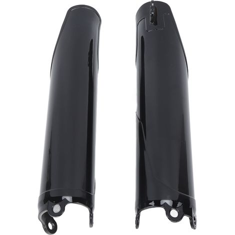 Set mit 2 glänzend schwarzen Gabelrohrabdeckungen für CRF250R, CRF250X, CRF450R, CR125, CR250 und CRF 450 RX (1/5)