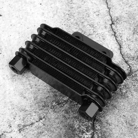 Radiateur de refroidissement d'huile moteur universel pour motos, quads et motos tout-terrain de 100 à 250 cm³ (65 ml). (1/5)