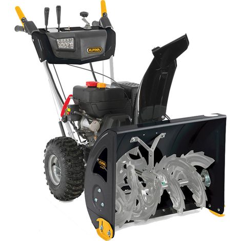 Alpina – Fraise à neige thermique 212 cc – Démarrage électrique – Transmission automoteur 5 vitesses – Largeur de travail 620 mm – Distance d'éjection jusqu'à 10 m