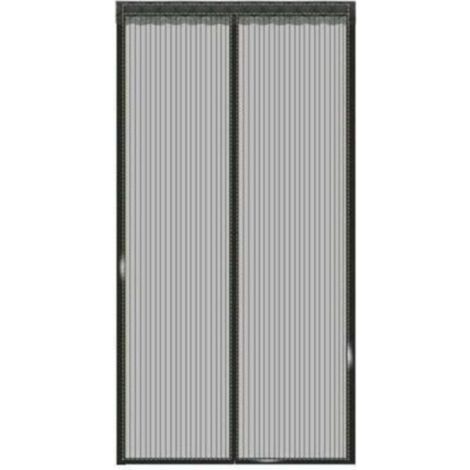 Moustiquaire Magnetique - 1 Pièce - 150 x 240 cm - Pour Porte ou Fenêtre - Noir (1/4)