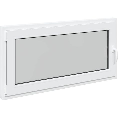 vidaXL Tilt & Turn Basement Window RISOR 120 x 60 cm PVC and Glass