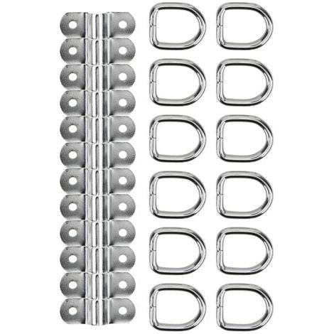 Crochet d'arrimage de remorque de voiture, anneau en D, arrimage sécurisé, crochets d'ancrage de remorquage pour camions, camping-car, Van, Atv, Suv, bateau (1/5)