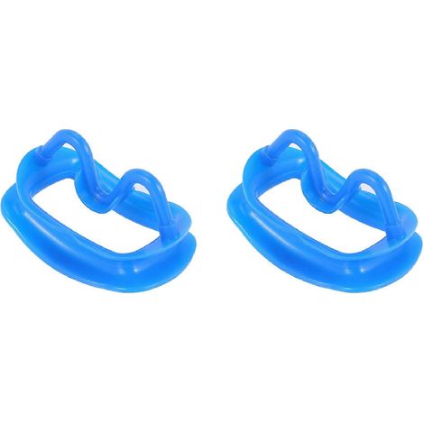 2 écarteurs dentaires bleus en silicone souple, écarteurs intra-oraux pour les lèvres et les joues, ouvre-bouche, écarteur de joues, orthodontie dentaire (1/5)