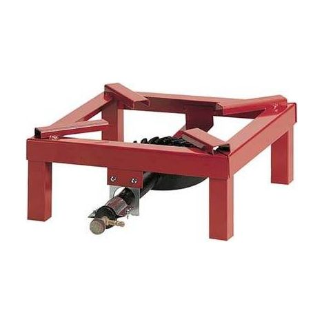 Idroweb – Brûleur carré en fonte 2,0 x – Pour gaz GPL – Structure acier 1,5 mm – Hauteur pied 17,5 cm – Robinet laiton réglable