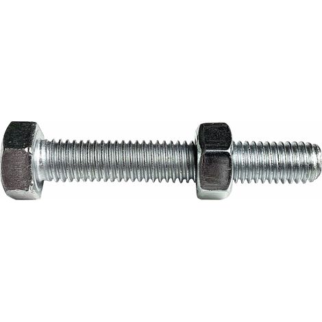 Boulon tête hexagonale Viswood finition zinguée Ø5 x 20 mm (lot de 20)