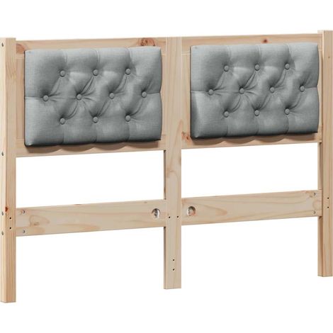 Maison Exclusive - Cabecero Otro Marrón y gris claro 120 cm Mader (1/5)