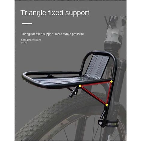 Porte-bagages avant pour vélo, panier de vélo, porte-bagages avant pour VTT (1/5)
