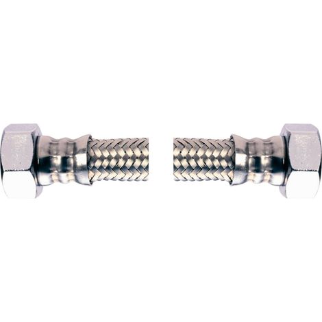 flexible plomberie - femelle / femelle - 15 x 21 - dn13 - longueur 500 mm