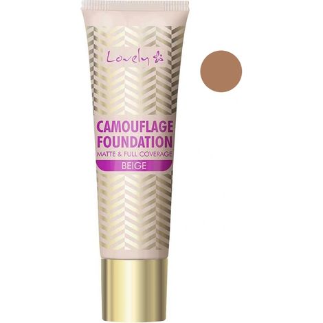 Lovely Camouflage Fondotinta Fluido Opacizzante e Coprente 4 Beige 25ml (1/2)