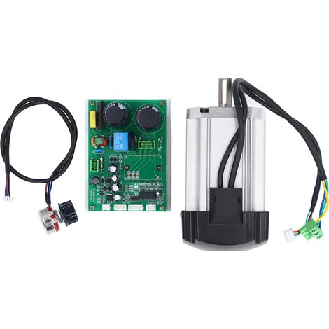Kit de moteur de tour à courant continu sans balais 1000W et potentiomètre de carte de commande pour tours MX210 WM210 210x800 220x750 220x600 8x16 220V 4,5a 1,65nm (1/5)