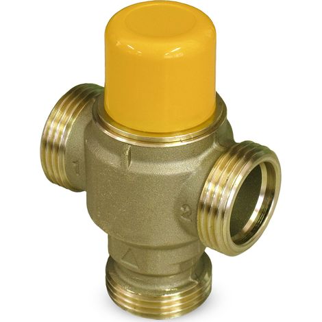 Valvola deviatrice termostatica con taratura fissa a 48oC KVS 1.7 - da 1" M