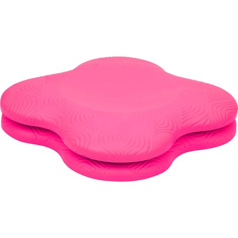 Lot de 2 tapis de yoga antidérapants double face pour genoux et coudes, en PU, pour l'entraînement et l'exercice (rouge). (1/5)