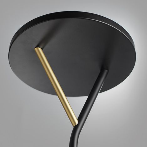 Lampadaire led Plano dimmable noir mat (1/3)