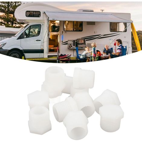 Kit de 12 tapones de drenaje para calentador de agua de RV de 1/2 pulgada, tapón de drenaje de plástico blanco para calentadores de agua Atwood. (1/5)